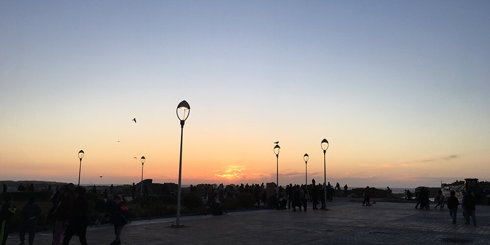 Coucher de soleil Essaouira port