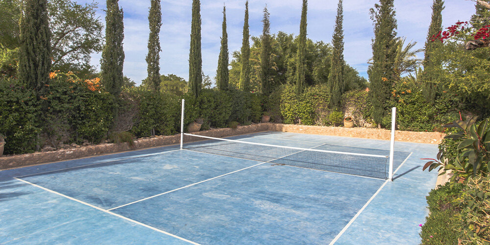 Terrain de mini-tennis volleyball badminton